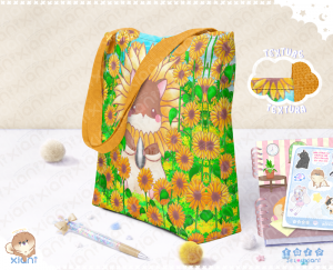 Totebag Sunflower Hamster | Printful