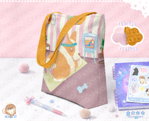 Totebag Yoga Corgi | Printful